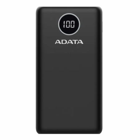 20,000mAh CARGADOR ADATA POWER BANK NEGRO P20000