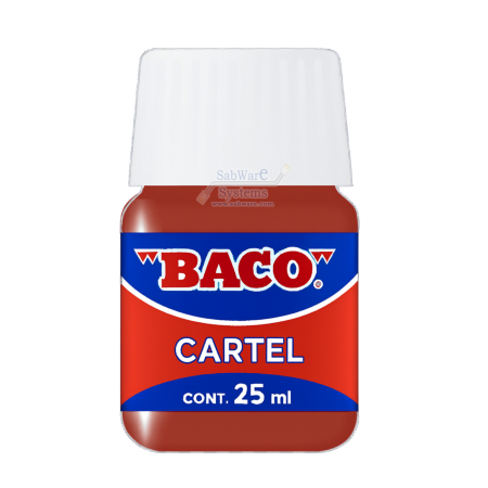 PINTURA CARTEL BACO 58 GERANIO 25ML FRASCO 158624