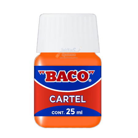 PINTURA CARTEL BACO 53 NARANJA 25ML FRASCO 158624