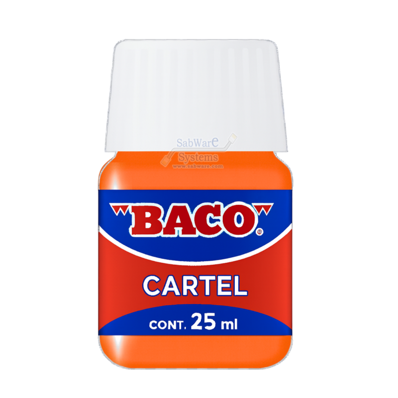PINTURA CARTEL BACO 53 NARANJA 25ML FRASCO 158624