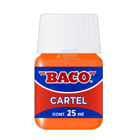 PINTURA CARTEL BACO 53 NARANJA 25ML FRASCO 158624