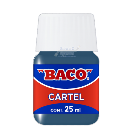 PINTURA CARTEL BACO 65 AZUL TURQUEZA 25ML FRASCO 158624