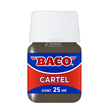 PINTURA CARTEL BACO 57-A CAFE 25ML FRASCO 158624