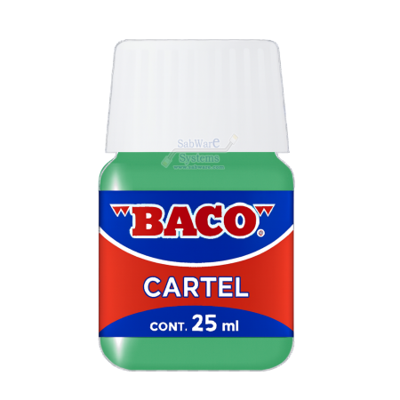 PINTURA CARTEL BACO 63 VERDE ESMERALDA 25ML FRASCO 158624