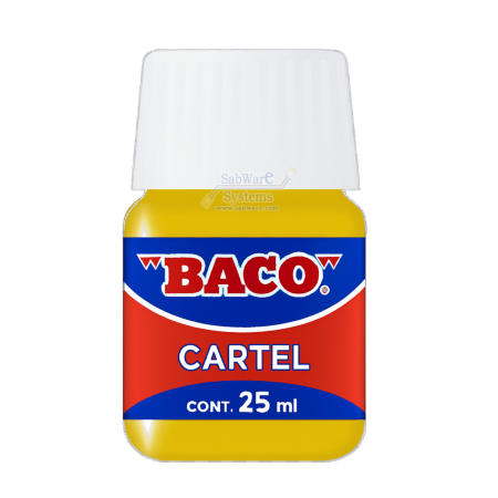 PINTURA CARTEL BACO 50 AMARILLO LIMON 25ML FRASCO 158624