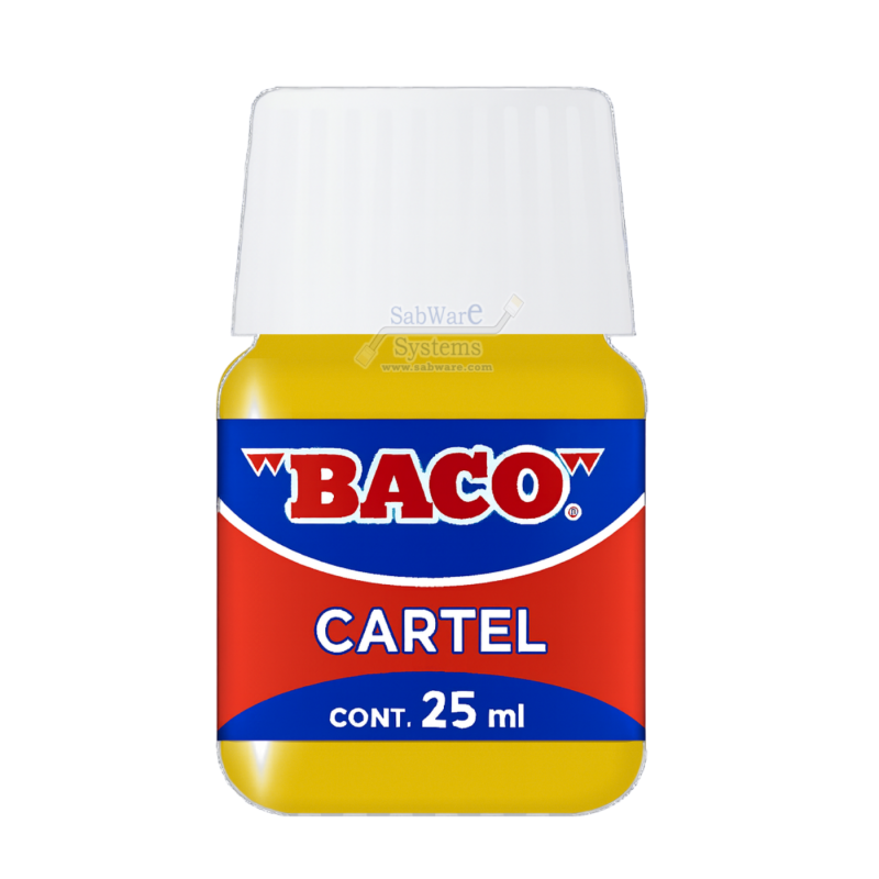 PINTURA CARTEL BACO 50 AMARILLO LIMON 25ML FRASCO 158624
