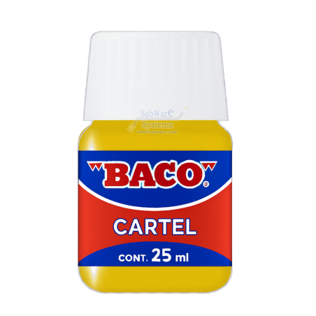 PINTURA CARTEL BACO 50 AMARILLO LIMON 25ML FRASCO 158624