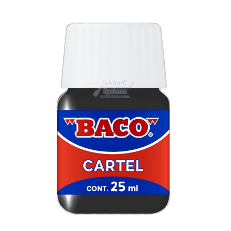PINTURA BACO P/CARTEL NEGRO 158624