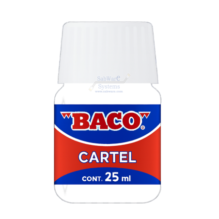 PINTURA BACO P/CARTEL  BLANCO 25ML FRASCO 158624