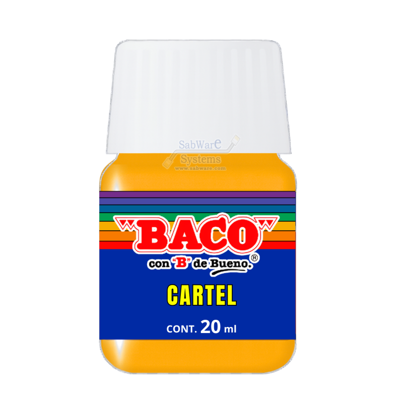 PINTURA BACO P/CARTEL AMARILLO MEDIO 51