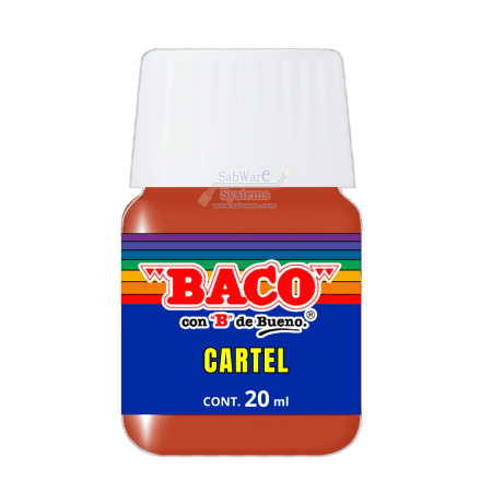 PINTURA BACO P/CARTEL ROJO BERMELLON 54 20ML