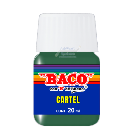 PINTURA BACO P/CARTEL VERDE OBSCURO 63-A 20ML