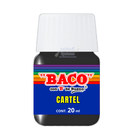 PINTURA BACO P/CARTEL NEGRO BUJIA No.73