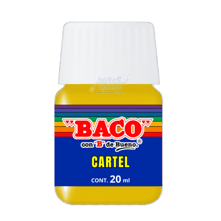 PINTURA BACO P/CARTEL AMARILLO PASTEL 80