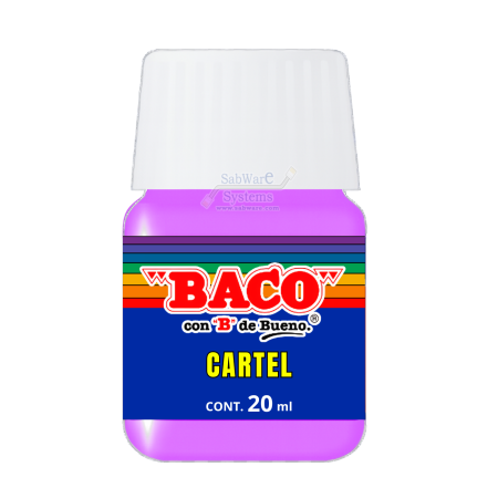 PINTURA BACO P/CARTEL LILA PASTEL 83 20ML