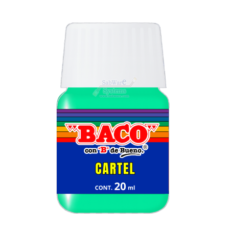 PINTURA BACO P/CARTEL BACO VERDE PASTEL 85 20ML