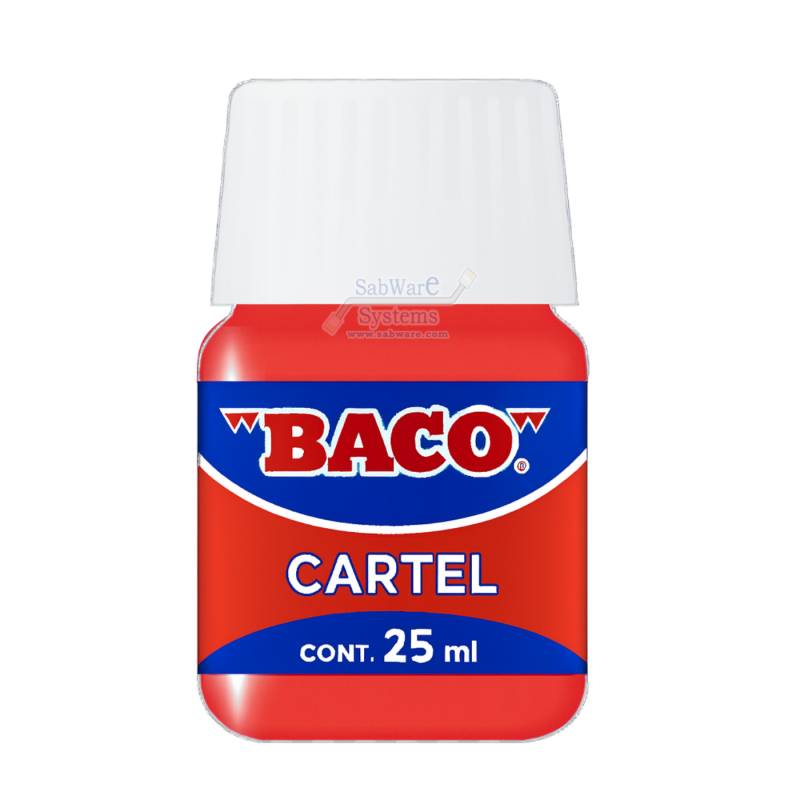 PINTURA CARTEL BACO ROJO 25ML FRASCO 158624