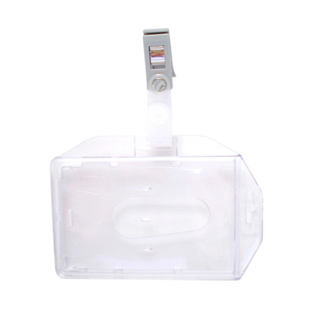 PORTA GAFETE SABLON 1001 PLASTICO C/BROCHE 6X9CM BL 75220