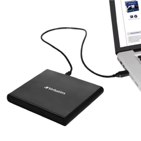 UNIDAD DVD-RW EXTERNO VERBATIM SLIMLINE CD/DVD