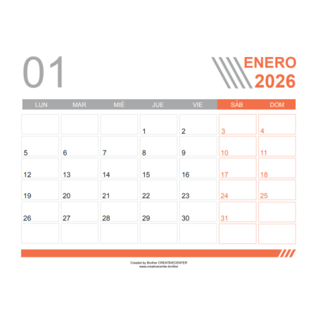 Descarga Calendario Mensual En Español | Distintos Formatos
