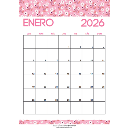Descarga Calendario Mensual En Español | Distintos Formatos