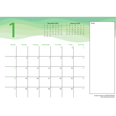 Descarga Calendario Mensual En Ingles | Distintos Formatos