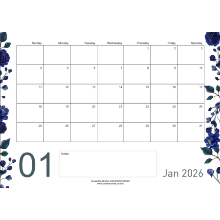 Descarga Calendario Mensual En Ingles | Distintos Formatos