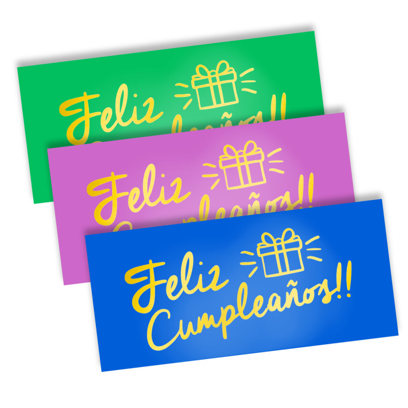 SOBRE CART ROUGE FELIZ CUMPLEANOS P/BILLETE 1 PZA 110958