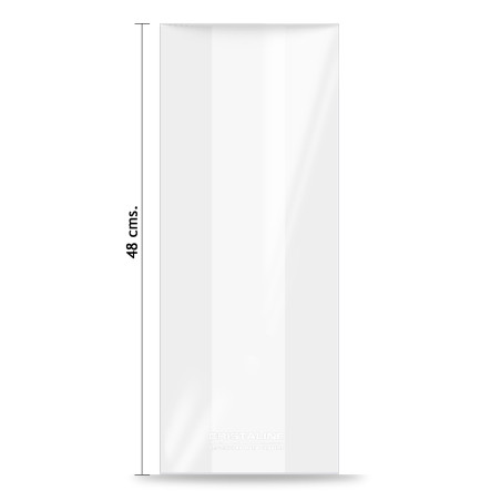 BOLSA DE CELOFAN INTERMEDIA LISA 28X48CM CRISTALINE 107970