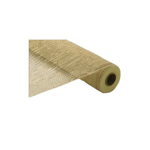 METRO MALLA T/O RE100172 53X19MTS MET CREMA/ORO 138431