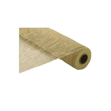 METRO MALLA T/O RE100172 53X19MTS MET CREMA/ORO 138431