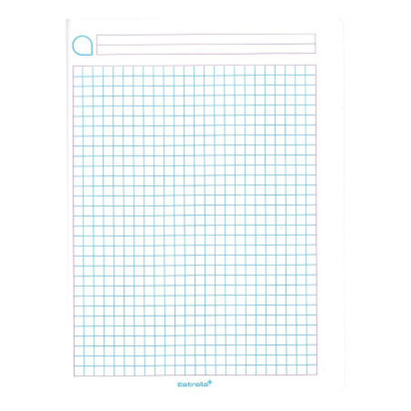 CUADERNO PROF COSIDO ESTRELLA 0542 5MM CELESTE 49132