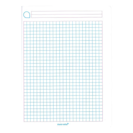 CUADERNO PROF COSIDO ESTRELLA 0542 5MM CELESTE 49132