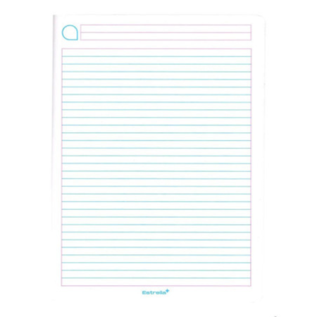 CUADERNO PROF COSIDO ESTRELLA 0541 RAYA 100H AZUL 49131