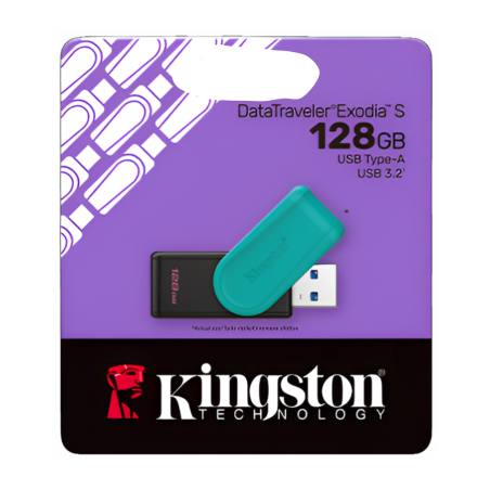 MEMORIA KINGSTON 128GB USB 3.2 NEGRO VERDE  DTXS/128GB