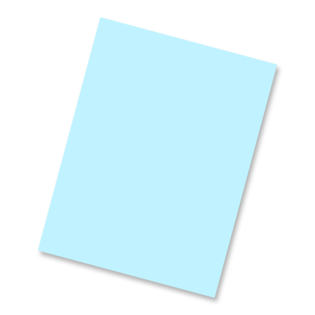 CART. BRISTOL COLS. 21.5X28CMS CARTA AZUL 80703