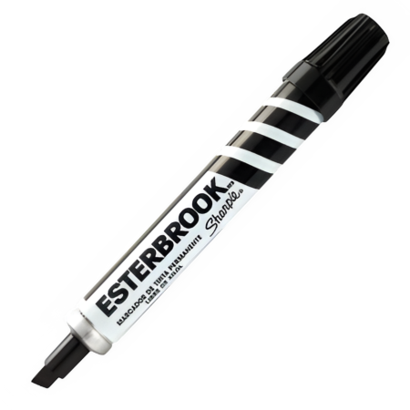 MARCADOR ESTERBROOK PERMANENTE NEGRO 17801