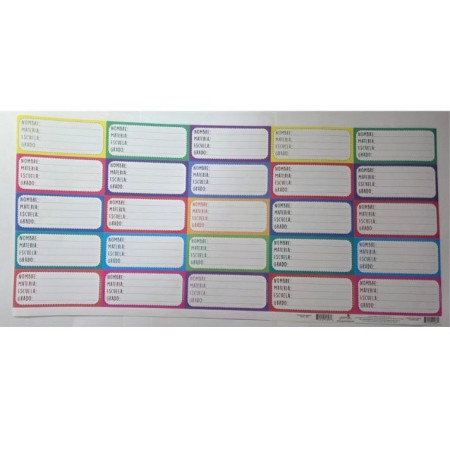 PLANILLAS DE CON DATOS PARA LIBRETA VARIOS DISEÑOS 2910