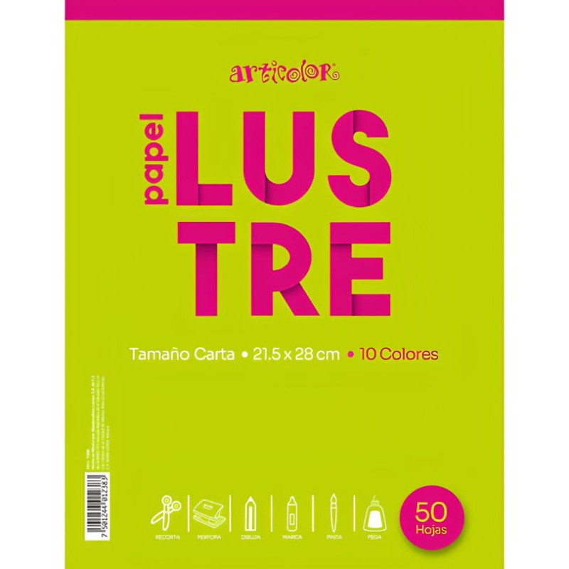BLOCK LUSTRE CARTA 50 HOJAS LM