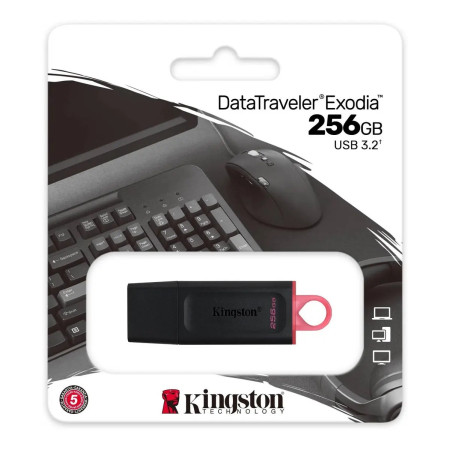MEMORIA KINGSTON 256GB EXODIA DTX/256GB NEG ROSA