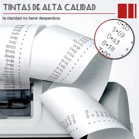RODILLO ENTINTADOR NEGRO ROJO PARA CASIO IR-40T ML