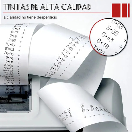 RODILLO ENTINTADOR NEGRO ROJO PARA CASIO IR-40T ML