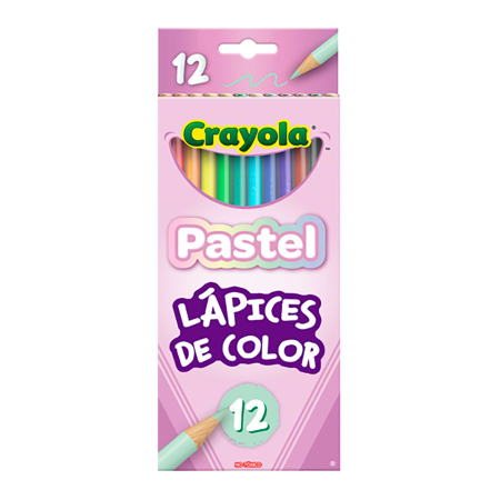 ESTUCHE C/12 COLORES CRAYOLA 682030 PASTEL 139378