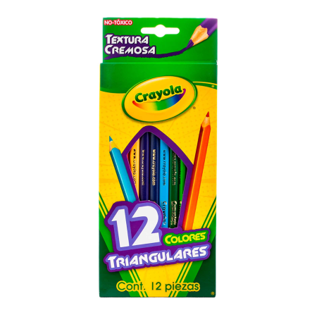 ESTUCHE C/12 COLORES CRAYOLA 684212 TRIANG. LARGOS 139305