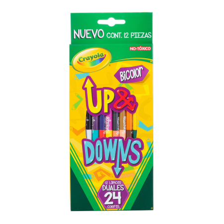 ESTUCHE C/12 COLORES CRAYOLA 686148 LARG MADERA DUAL 139332