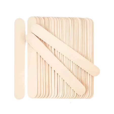 PALITOS MADERA PLANOS  15X1.8CM W004 JUMBO NATURAL 113419