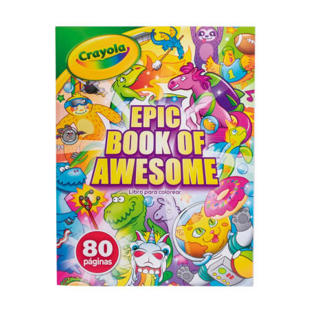 CUADERNO ILUMINAR CRAYOLA  EPIC BOOK AWESOME 80 HJS 148970