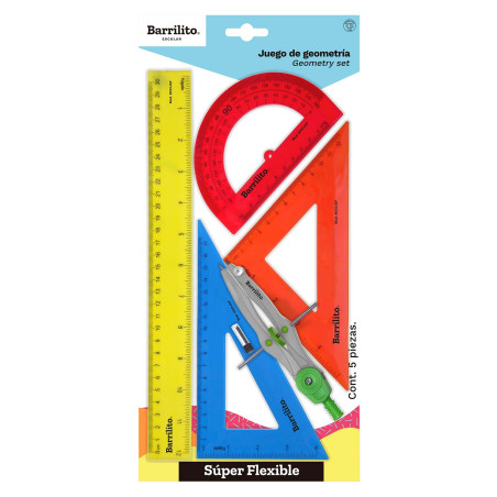 EQUIPO DE GEOMETRIA BARRILITO 8032JGF COMPAS PRECISION 13937