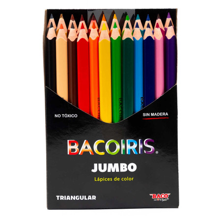 ESTUCHE C/24 COLORES BACO LP078 BACOIRIS JUMBO 165403