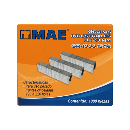GRAPAS MAE INDUSTRIALES USO PESADO 3/4 160 A 190H C/1000